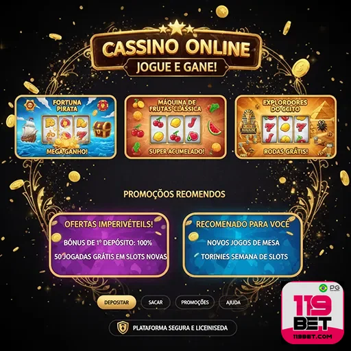 Imagem com variedade de jogos de cassino online e dealer ao vivo